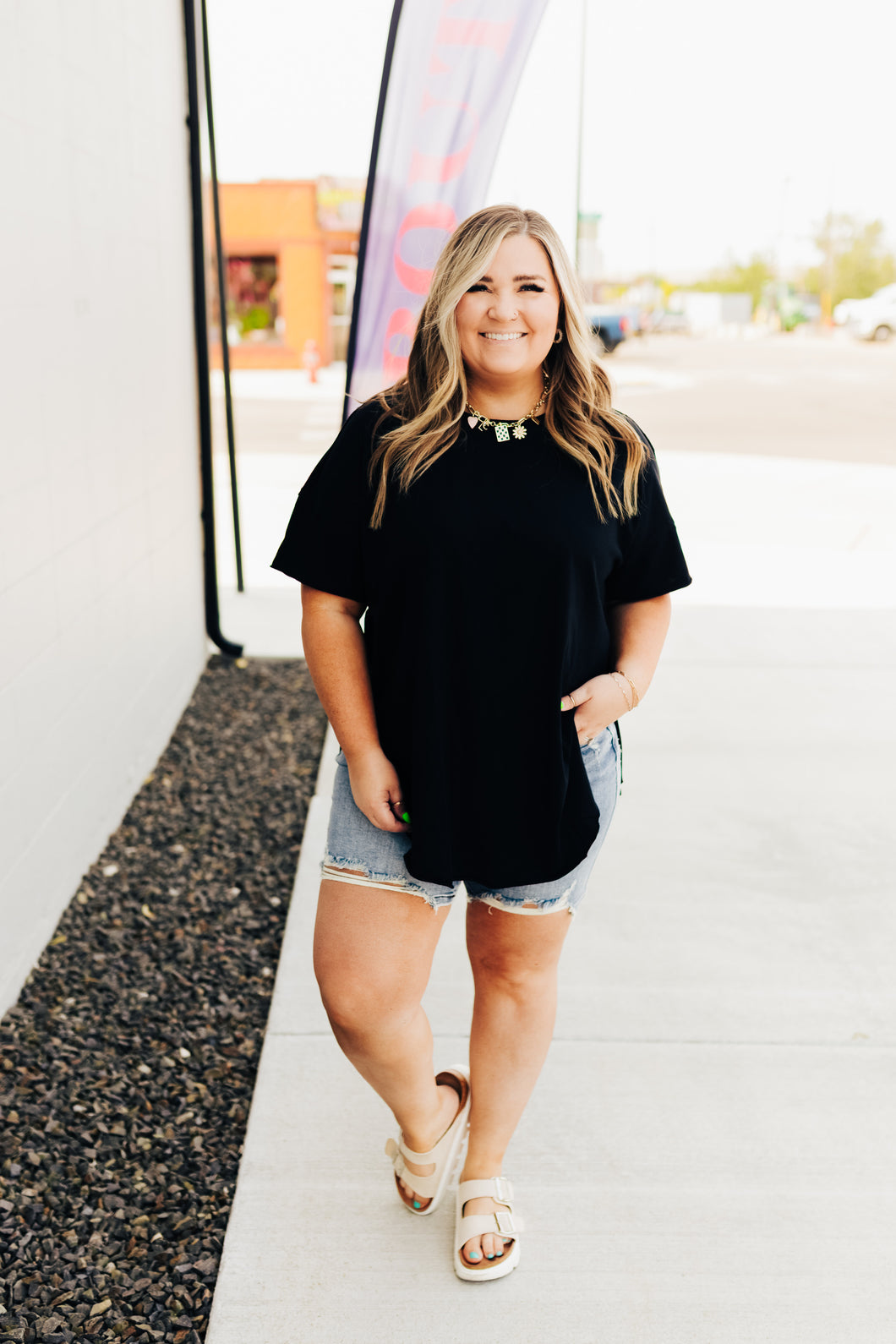 Joey Washed Cotton Boyfriend Tee