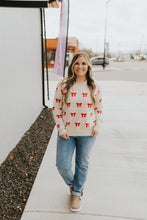 Load image into Gallery viewer, Ampersand Bow Babe Sweater