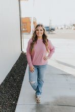 Load image into Gallery viewer, Corrine Ribbed Pullover Top - Rose
