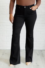 Load image into Gallery viewer, Etta High Rise Control Top Flare Judy Blue Jeans in Black
