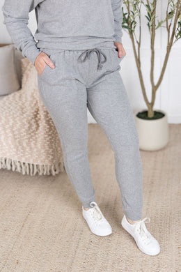Corrine Joggers in Light Grey