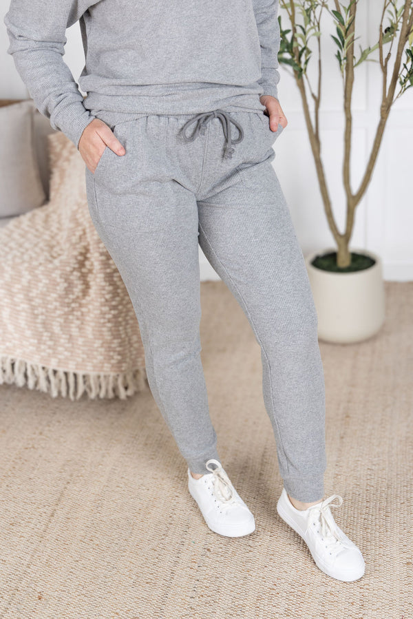 Corrine Joggers in Light Grey