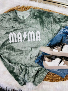 PREORDER: Rock MAMA Check Puff Ink Graphic Tee