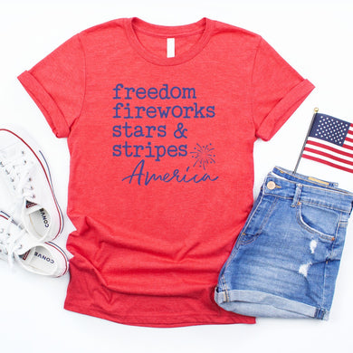 Freedom Fireworks Graphic Tee