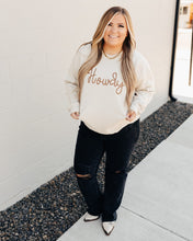 Load image into Gallery viewer, Embroidered Howdy Pullover Sweatshirt