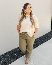 Load image into Gallery viewer, Floral Crochet Sweater Knit Top