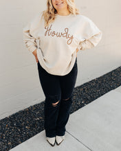 Load image into Gallery viewer, Embroidered Howdy Pullover Sweatshirt