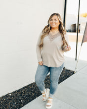 Load image into Gallery viewer, Beautiful Floral Lace Patch Long Sleeve Top