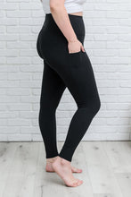 Load image into Gallery viewer, PREORDER: Full Length Anchored COMPRESSION Leggings Black (POCKETS)