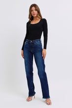Load image into Gallery viewer, Easygoing Raw Hem Straight Leg Judy Blue Jeans