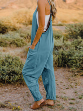 Load image into Gallery viewer, V-Neck Sleeveless Jumpsuit with Pocket
