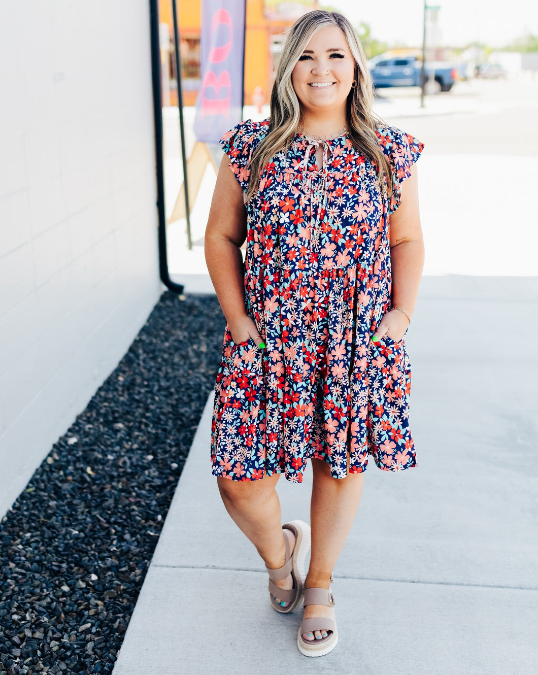Daisy Days Tiered Floral Dress