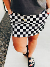 Load image into Gallery viewer, Checkerboard Checkered Skort