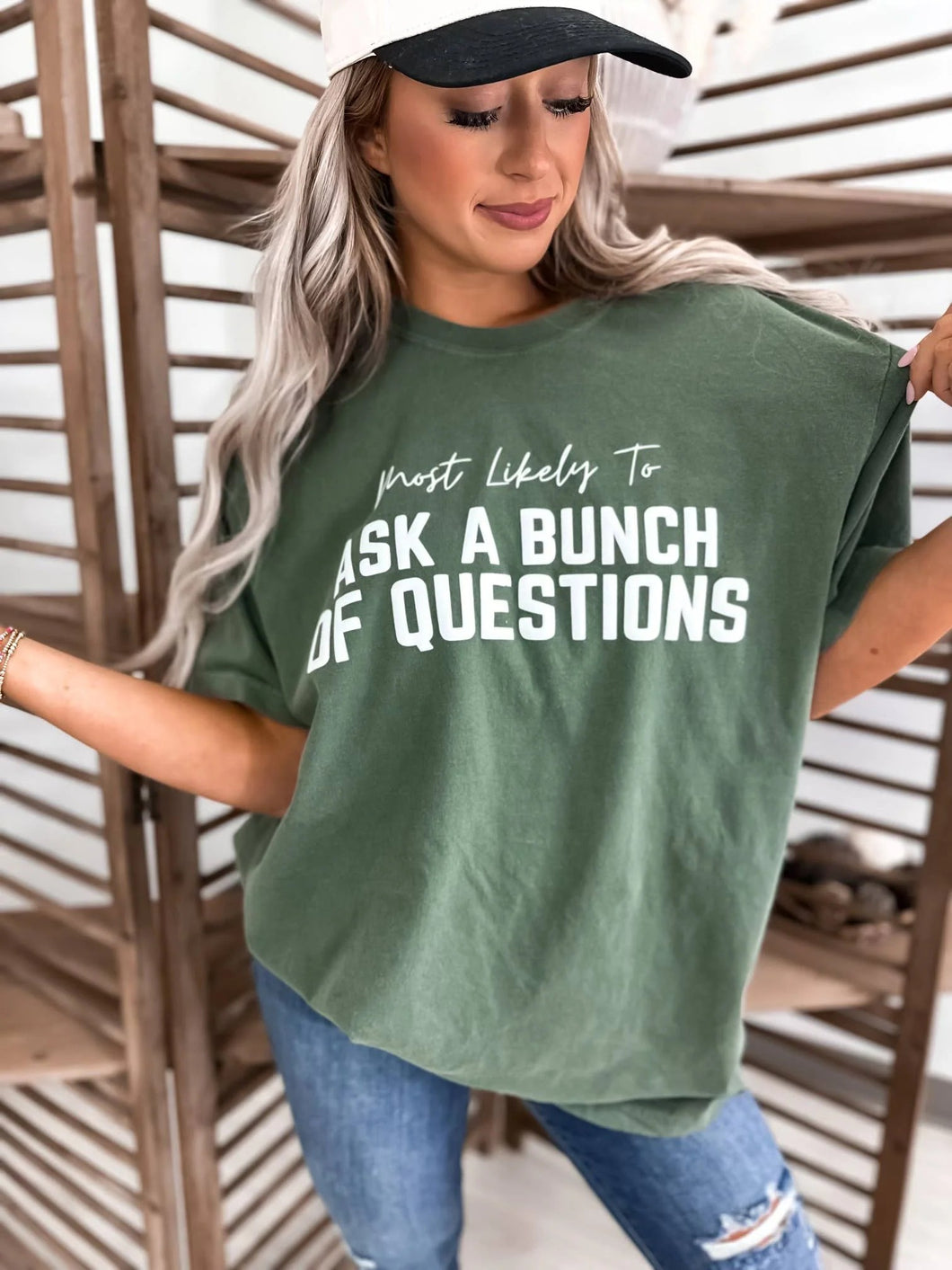 Most Likely To Ask Questions Graphic Tee