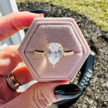 Load image into Gallery viewer, Francesca Pear Stone Ring-Gold