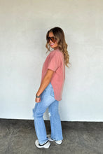 Load image into Gallery viewer, Joey Washed Cotton Boyfriend Tee Fall Colors (See Options)