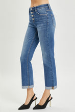 Load image into Gallery viewer, Button Fly Cropped Bootcut Jeans by RISEN
