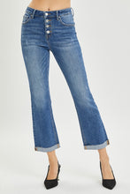Load image into Gallery viewer, Button Fly Cropped Bootcut Jeans by RISEN
