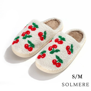 Cherries Slide On Slippers