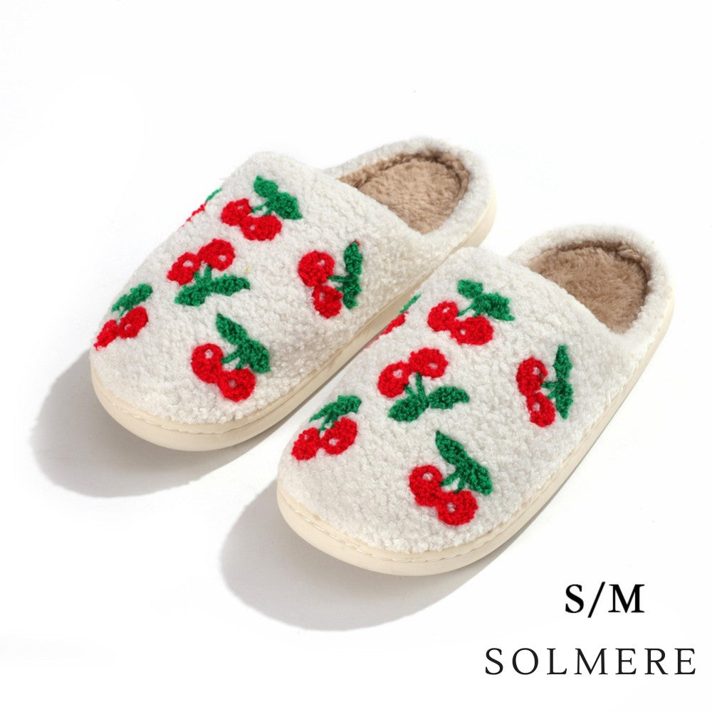 Cherries Slide On Slippers