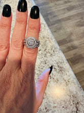 Load image into Gallery viewer, Alessia 3 Piece Grand Halo Ring Set