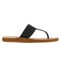 Load image into Gallery viewer, Grace Faux Leather Flip Flop in Black