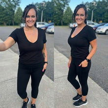 Load image into Gallery viewer, PREORDER: The Last Capri Leggings You'll Ever Need in Black (POCKETS)