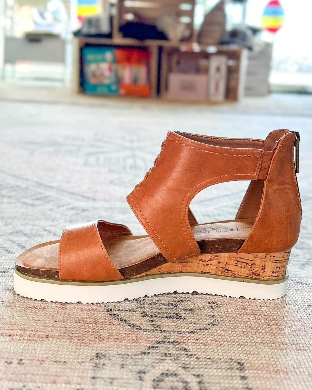 Cognac Sugar N Spice Sandal by Corkys