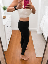Load image into Gallery viewer, PREORDER: Full Length Anchored Leggings Black (NO POCKETS)