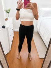 Load image into Gallery viewer, PREORDER: Full Length Anchored Leggings Black (NO POCKETS)