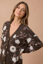 Load image into Gallery viewer, Mocha Blooms Cardigan