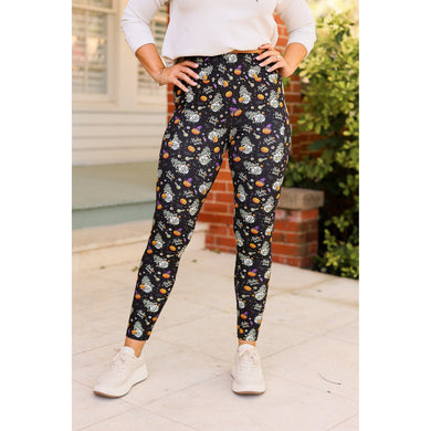 Halloween Gnome Full Length Leggings with Pockets