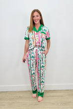 Load image into Gallery viewer, PREORDER: Button Down PJ PANTS Sets - Green Bow Nutcracker