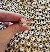 Load image into Gallery viewer, Victoria Marquise Cut Stacked Ring-Champagne Gold