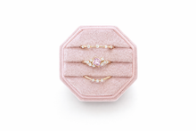 Load image into Gallery viewer, Blush Bloom Dainty 3 Piece Ring Stack- Gold