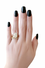 Load image into Gallery viewer, Christina 3 Piece Oval Ring Set- Gold