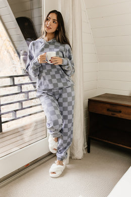 Ampersand Checkered Joggers In The Moment