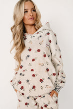 Load image into Gallery viewer, Ampersand University Hoodie in Red, White &amp; Bloom