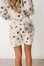 Load image into Gallery viewer, Ampersand University Shorts in Red, White &amp; Bloom