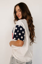 Load image into Gallery viewer, Ampersand Boyfriend Tee in All American Girl