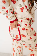 Load image into Gallery viewer, Ampersand Lace Pocket Joggers in Cherry Charmed