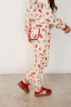 Load image into Gallery viewer, Ampersand Lace Pocket Joggers in Cherry Charmed