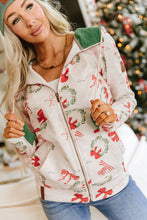 Load image into Gallery viewer, Ampersand FullZip Sweatshirt - Deck The Halls