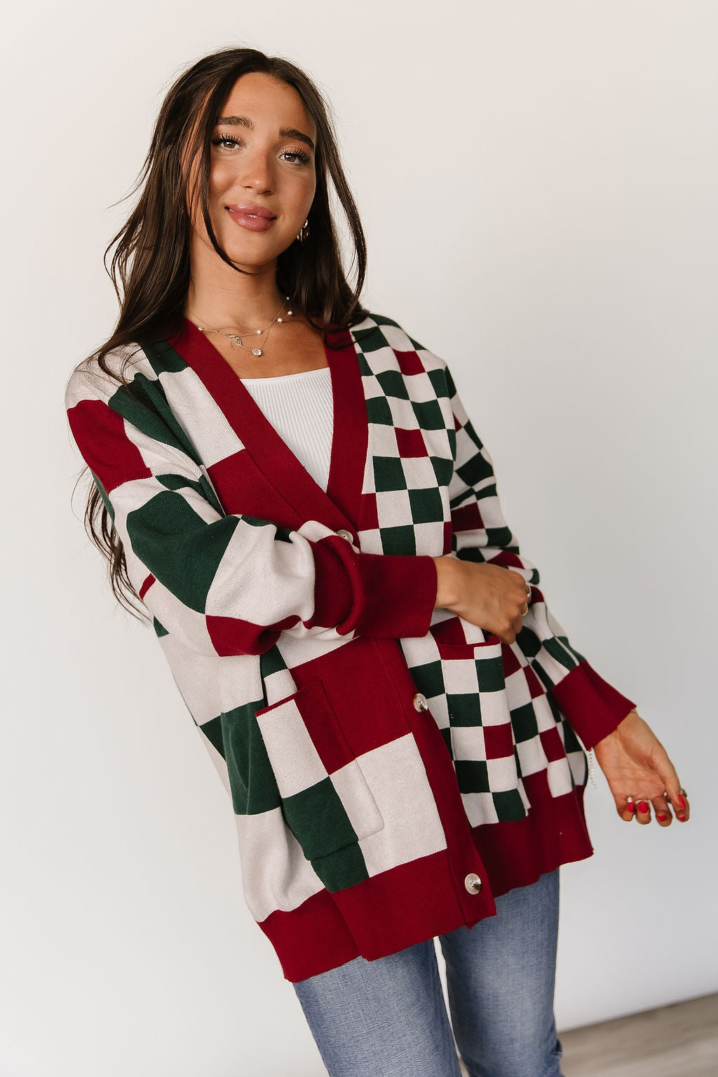 Ampersand Oversized Cardigan - Checking It Twice