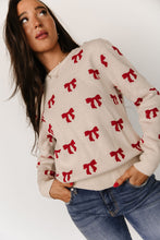Load image into Gallery viewer, Ampersand Bow Babe Sweater