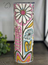 Load image into Gallery viewer, Abstract Floral Amazing Grace 20oz Skinny Tumbler