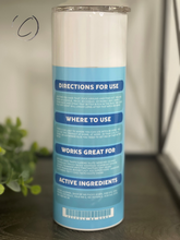 Load image into Gallery viewer, A**hole Be Gone Crisp Linen 20oz Skinny Tumbler