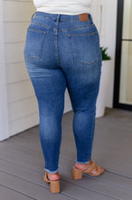 Load image into Gallery viewer, Amy High Rise Control Top Side Slit Skinny Judy Blue Jeans