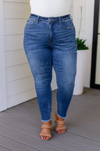Load image into Gallery viewer, Amy High Rise Control Top Side Slit Skinny Judy Blue Jeans