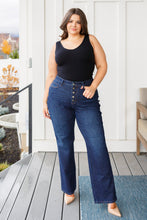 Load image into Gallery viewer, High Rise Button-Fly Straight Judy Blue Jeans